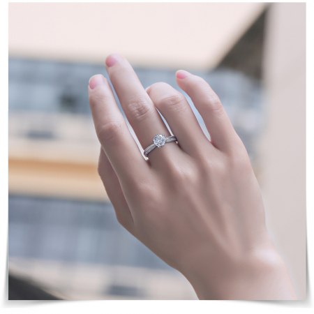 Inel Una Vida Ibiza cu Diamant Moissanite, Argint 925 [2]