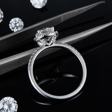 Inel Una Vida Mágica cu Diamant Moissanite, Argint Placat cu Aur [2]
