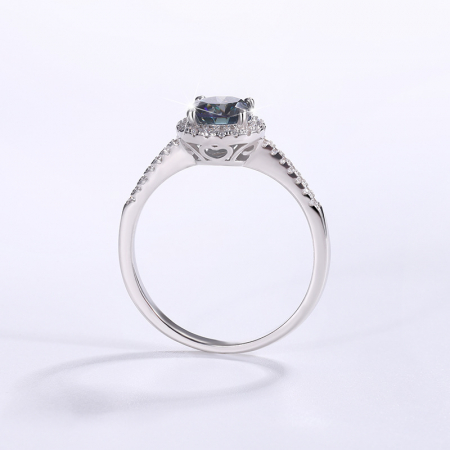 Inel Una Vida Mauritius Diamant Moissanite Verde 1ct, Marime ajustabila [2]