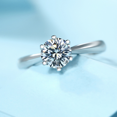 Inel Una Vida Sofia cu Diamant Moissanite 1ct, Argint 925 [1]