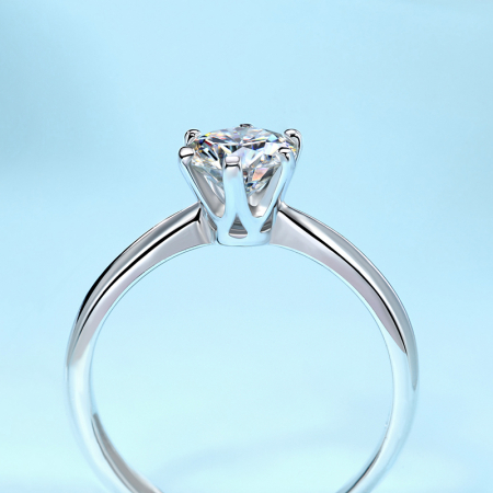 Inel Una Vida Sofia cu Diamant Moissanite 1ct, Argint 925 [2]