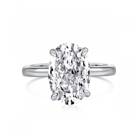Noutati - Inel Una Vida Taietura Tip Diamant Oval, Argint 925