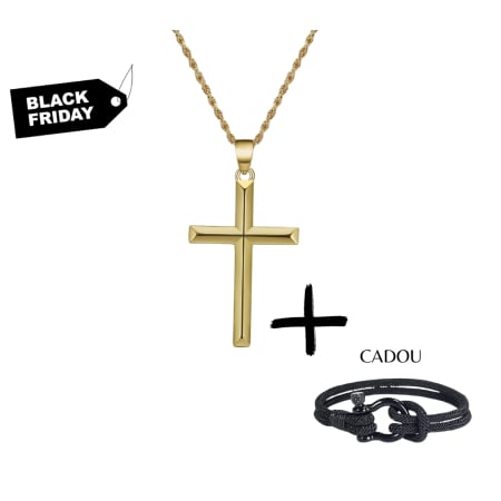 Produse - Lant Cruce Una Vida for Men Argint Italian - Auriu