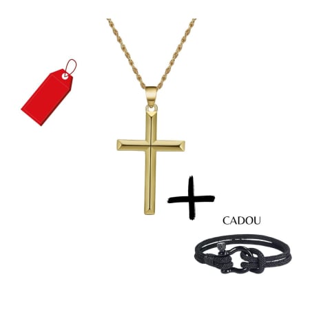 Produse - Lant Cruce Una Vida for Men Argint Italian - Auriu