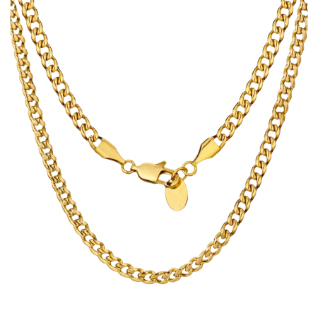 ELEMENTS % - Lant Cuban Elements din Otel Inoxidabil pentru barbati, 6 mm