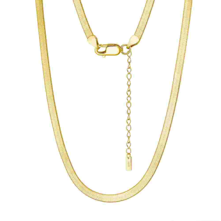 Coliere - Lant din Argint Una Vida Snake Gold