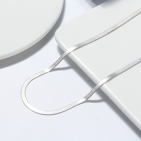 Colier Una Vida Snake For Men, Argint, Lungime 60 cm [2]