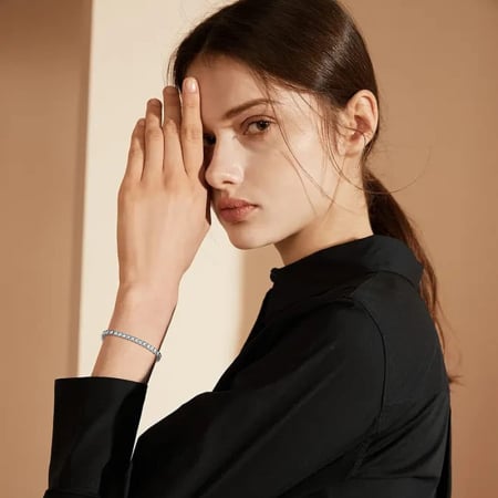 Set Colier si Bratara Tennis, 3mm, Argint 925 [3]