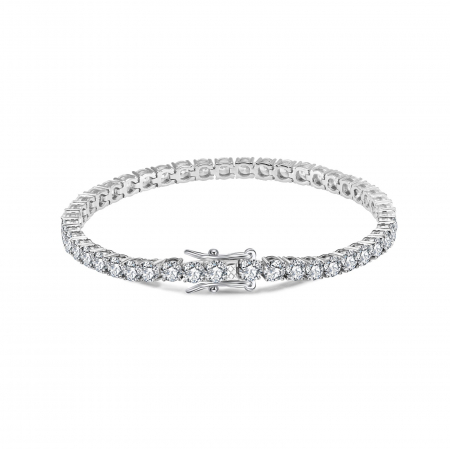 Set Colier si Bratara Tennis Una Vida Brilliant for Men, Argint 925 [1]