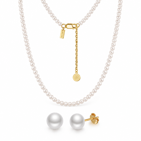 Seturi - Set Perle Naturale Amalfi, Argint 925 | Una Vida