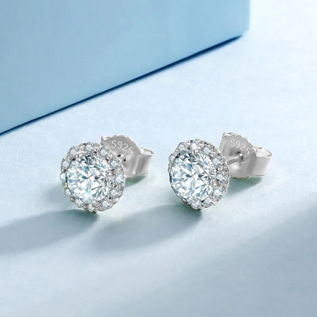 Set Colier si Cercei Una Vida Magic Diamond cu Moissanite, Argint 925 [3]