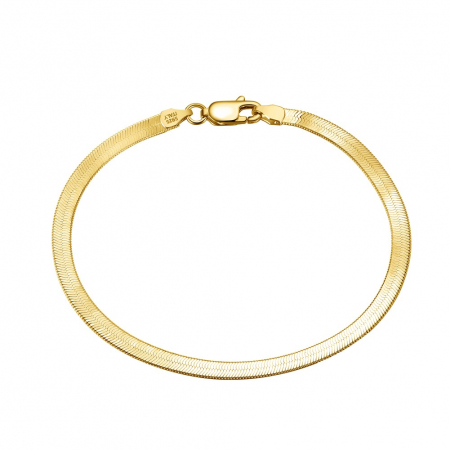 Set cu Lant si Bratara din Argint Una Vida Snake Gold [3]