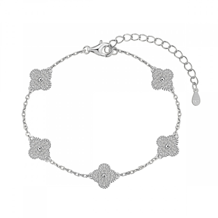 Set Una Vida Trifoi Lucky cu Pietre, Argint 925 [5]