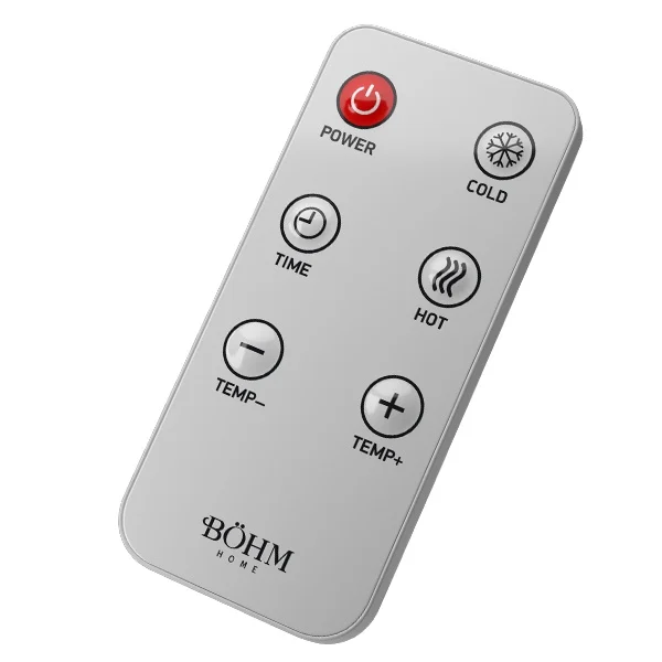 Aeroterma de perete BOHM BH2000, 2000W, 2 trepte, Timer 1–12h, Telecomanda, 20–25 m² [5]