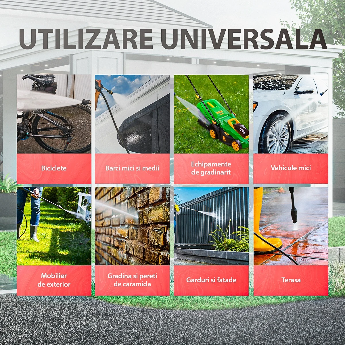 Aparat de Spalat cu Presiune ELEFANT E-90P-D, 1600W, 480 L/h, 135 bar – Spalator cu Presiune pentru Curatenie Gospodarie [4]