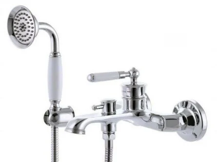 Baterie cadă MIXXUS PREMIUM VINTAGE 009 EURO – alamă, crom, monocomandă cu pară duș [2]