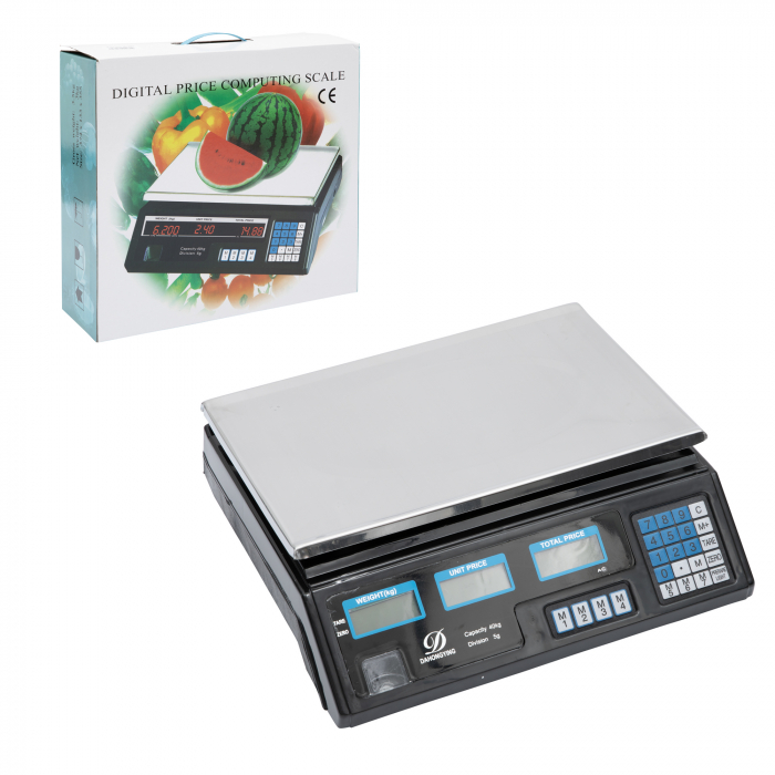 Cantar electronic 40kg cu acumulator, afisaj dublu, Micul Fermier GF-0213 [4]