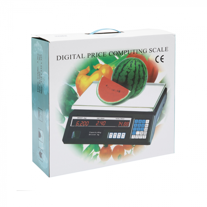 Cantar electronic 40kg cu acumulator, afisaj dublu, Micul Fermier GF-0213 [3]