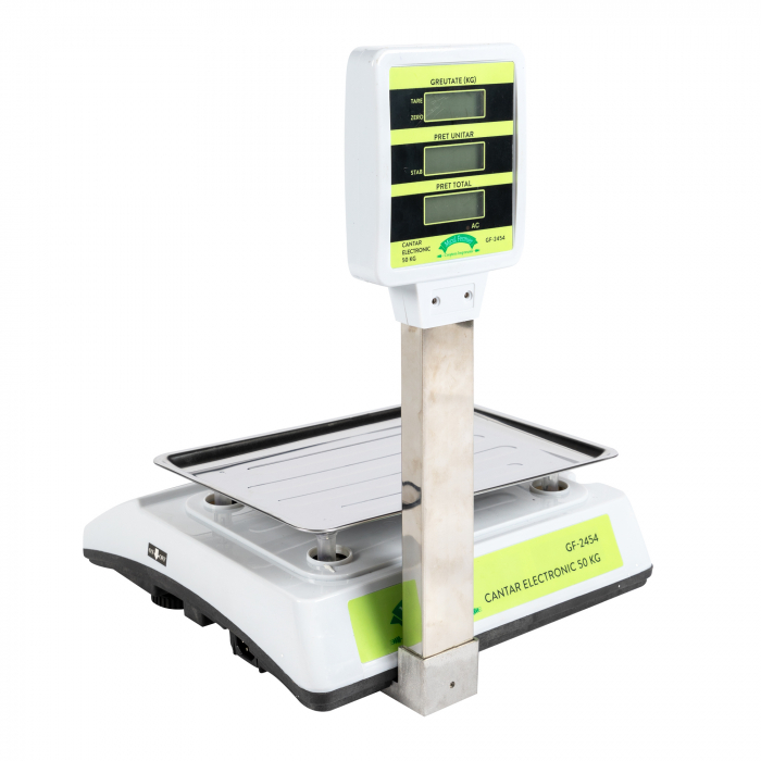 Cantar electronic 50 kg, afisaj dublu, brat, Micul Fermier GF-2454 [2]