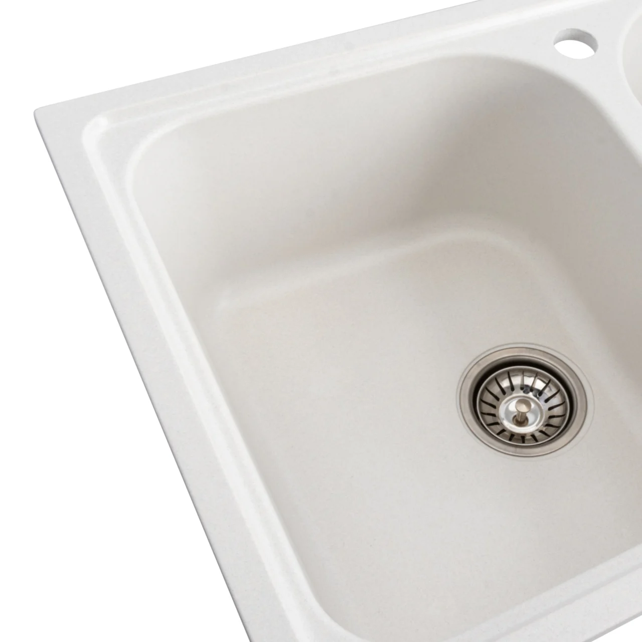 Chiuveta bucatarie dubla Elefant Premium Equatoria Alb 785x490 mm [5]