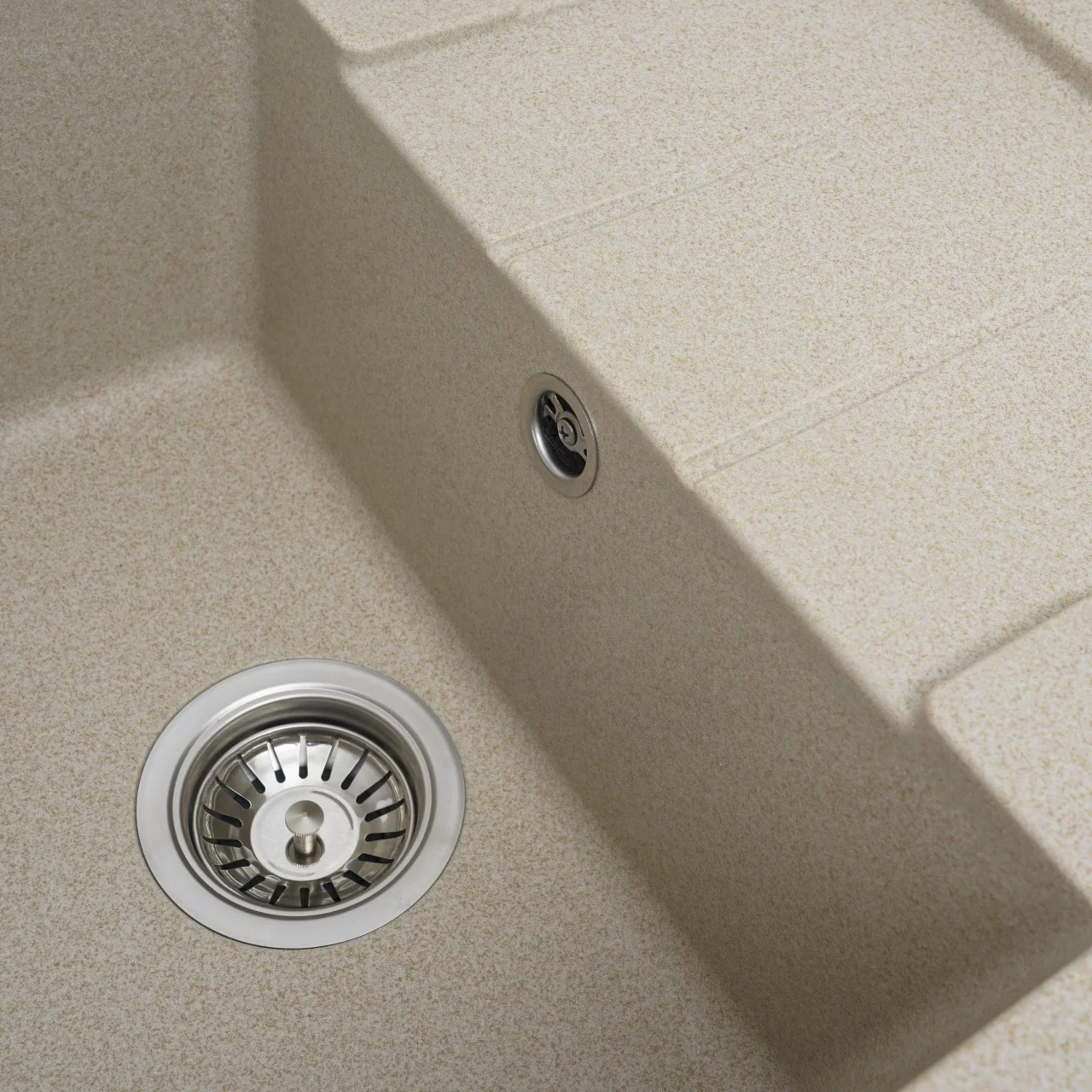 Chiuveta bucatarie Elefant Premium Intenso Safari bej 465x340 mm – compozit granit, cuva reversibila [6]