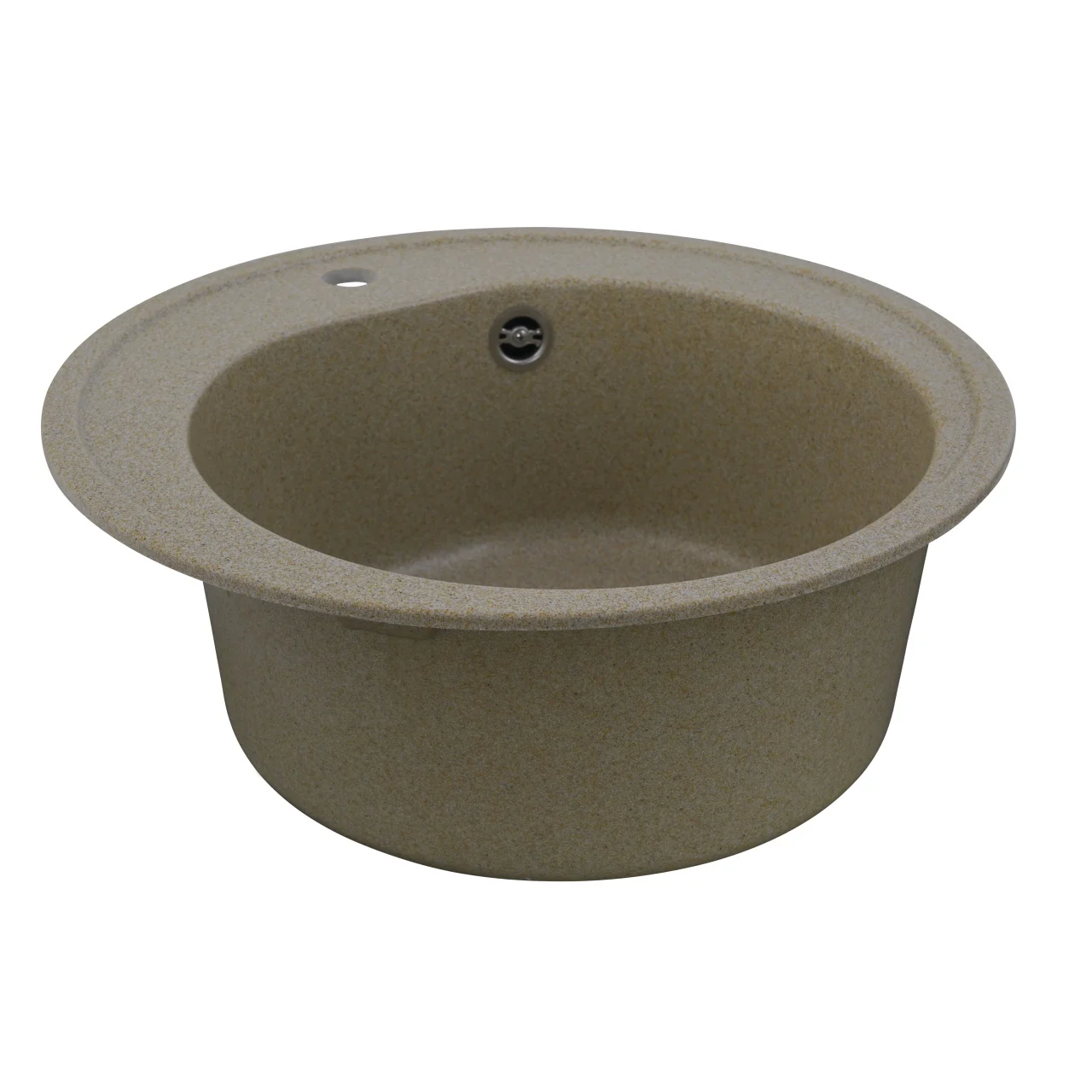 Chiuveta bucatarie Elefant Premium Luna Safari bej 510 mm – compozit granit, cuva compacta [3]