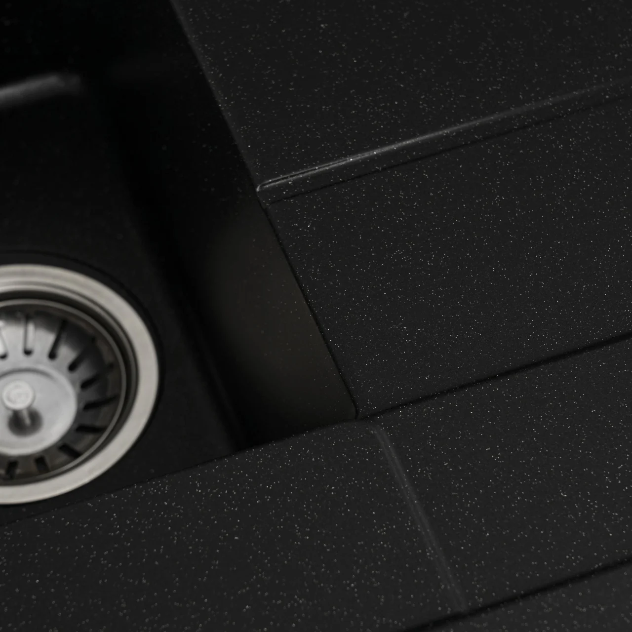 Chiuveta bucatarie Elefant Premium Toskana Negru Metalic – dubla cuva, 775x495 mm [6]