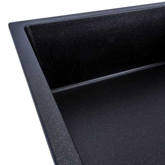 Chiuvetă Elefant Premium Diamond Negru Metalic 856x500 mm [4]