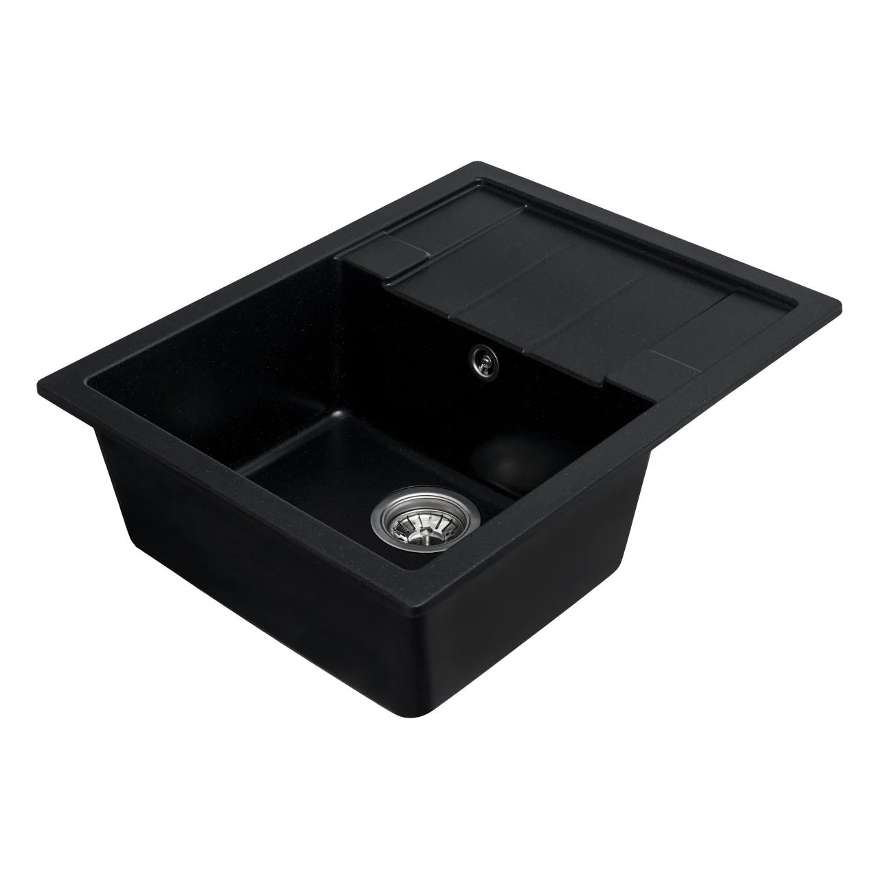 Chiuveta Elefant Premium Intenso 465x340 mm – Negru metalic, compozit granit [4]