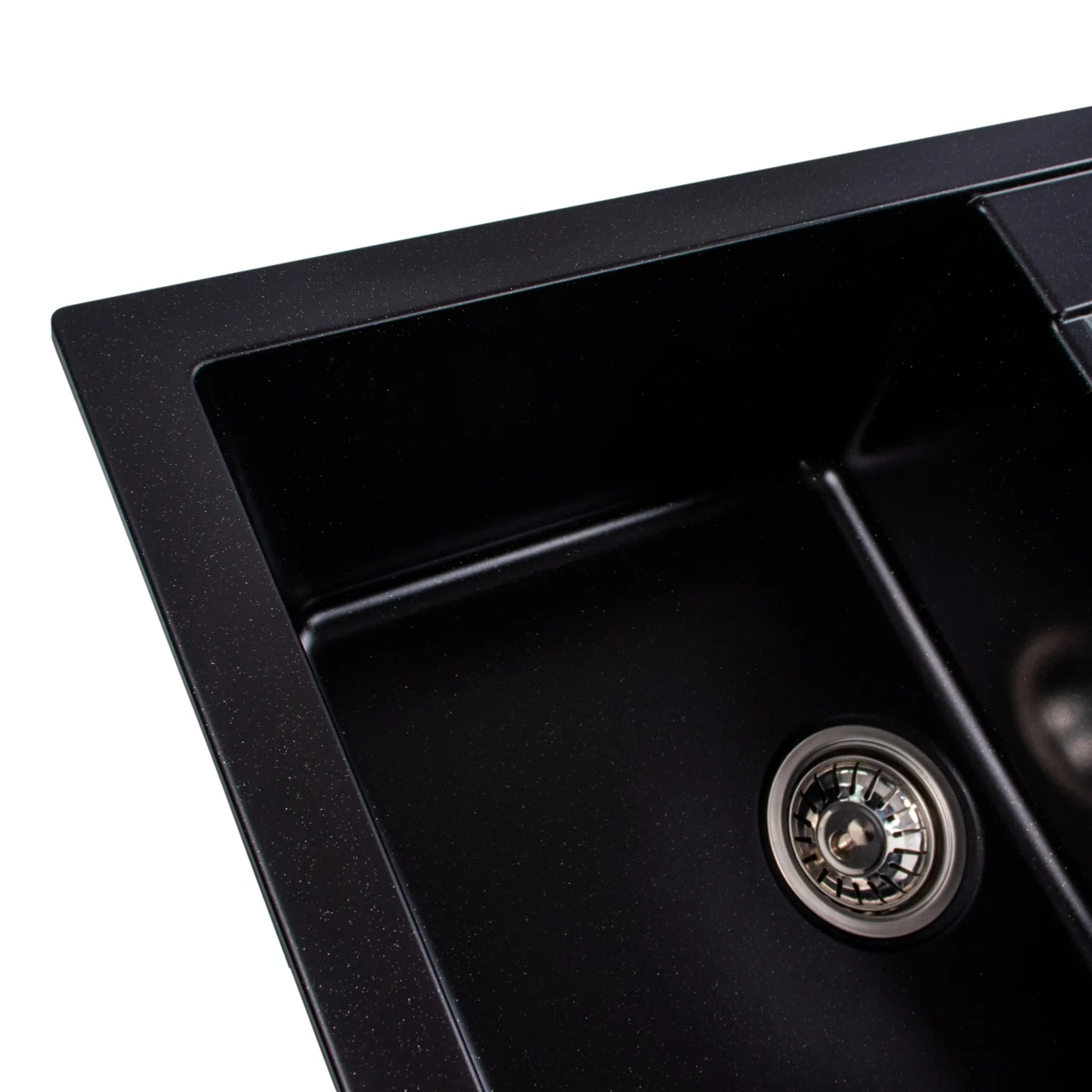 Chiuveta Elefant Premium Troya 7850 Negru metalic 776x496 mm – cuva mare, compozit granit [7]