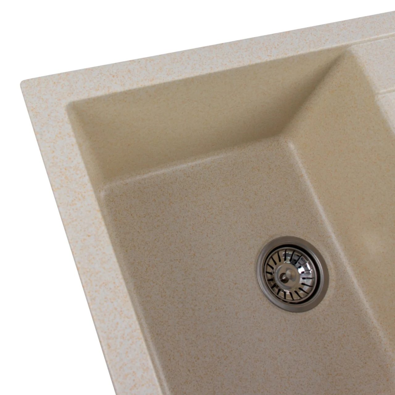 Chiuvetă Elefant Premium Troya 7850 Nisip bej 776x496 mm – cuvă spațioasă și durabilă [7]