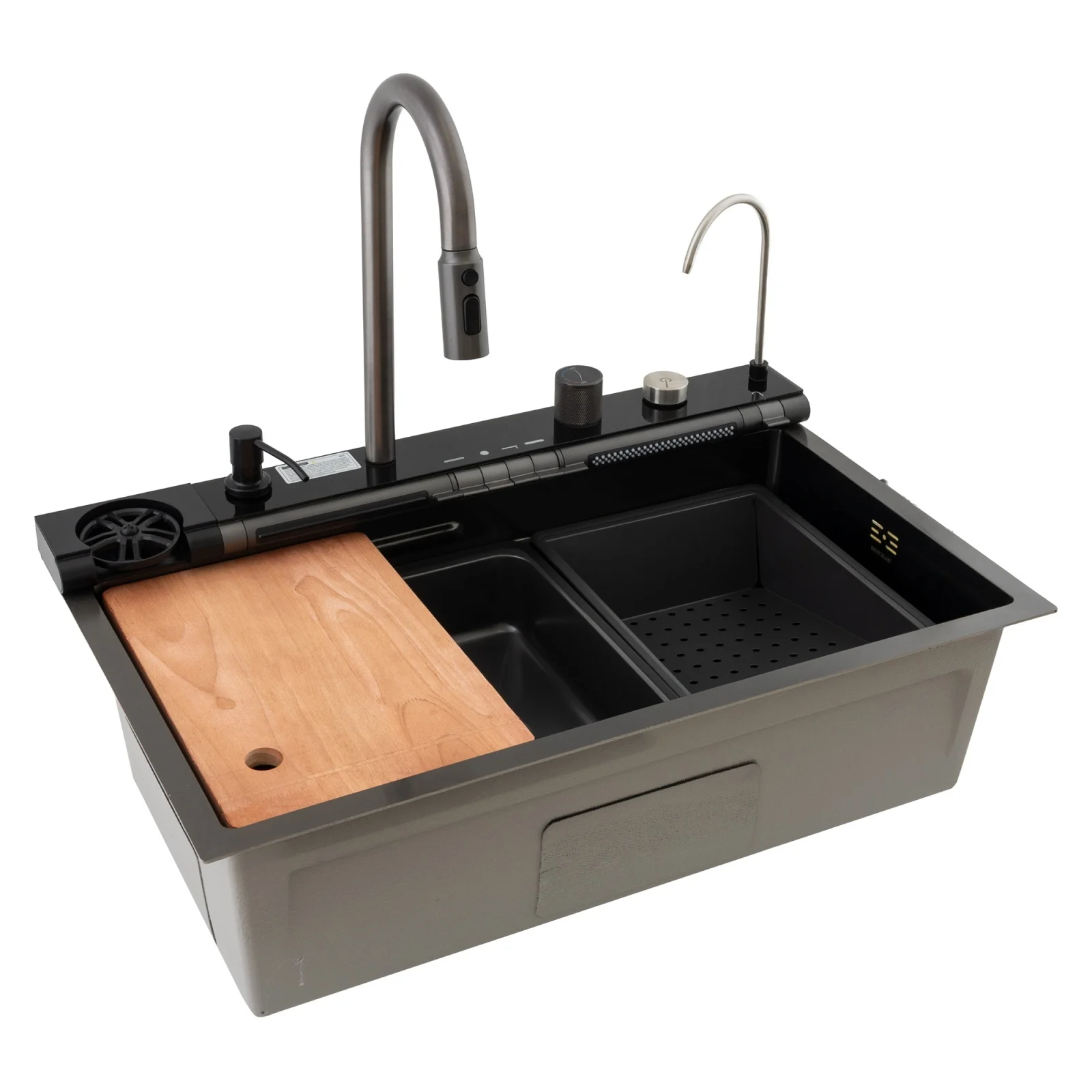 Chiuveta multifunctionala inox Nano Black MIXXUS MH7546-SET-07 – cu accesorii incluse [2]