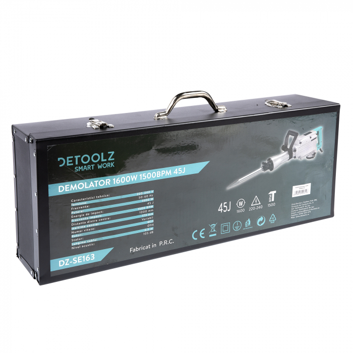 Ciocan demolator, 230V, 1600W, 1500bpm, 45J, Detoolz DZ-SE163 [3]