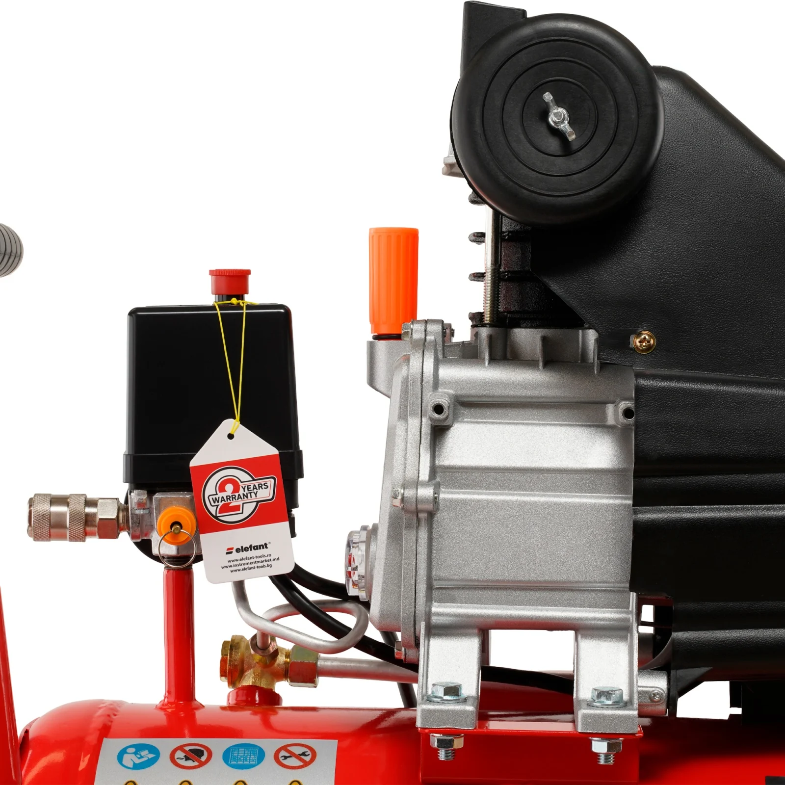 Compresor Aer ELEFANT XYBM24 24L – 1.5 CP, 8 Bar, Compact [7]