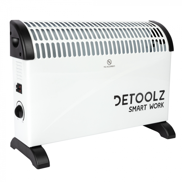 Convector electric 2KW, 3 trepte de putere, termostat reglabil, Detoolz DZEI1004- G01 [2]