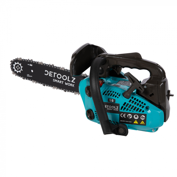Drujba pentru constructii DETOOLZ DZ-D117-S001-G01, 2T, 25CC, 1.2CP, 9000 rpm, 2 lame si 2 lanturi [1]