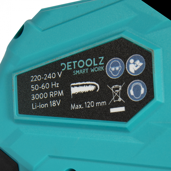 Fierastrau cu lant si acumulator, 110 mm, 18V, 2Ah, Detoolz DZ-SE147 [5]