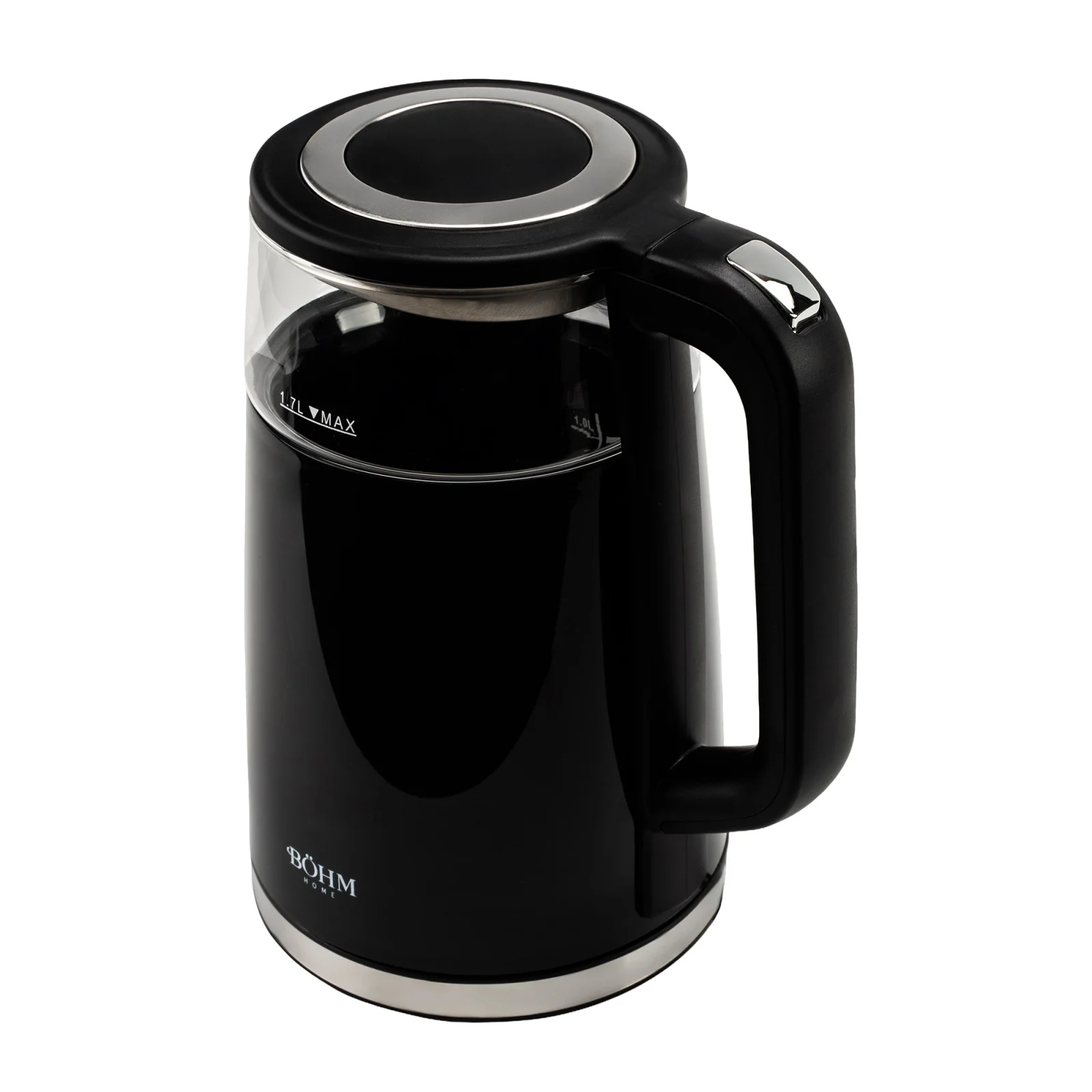 Fierbator Electric BOHM BHB8717D, 2200W, 1.7 L, Control Digital Temperatura, Sticla Borosilicata [5]