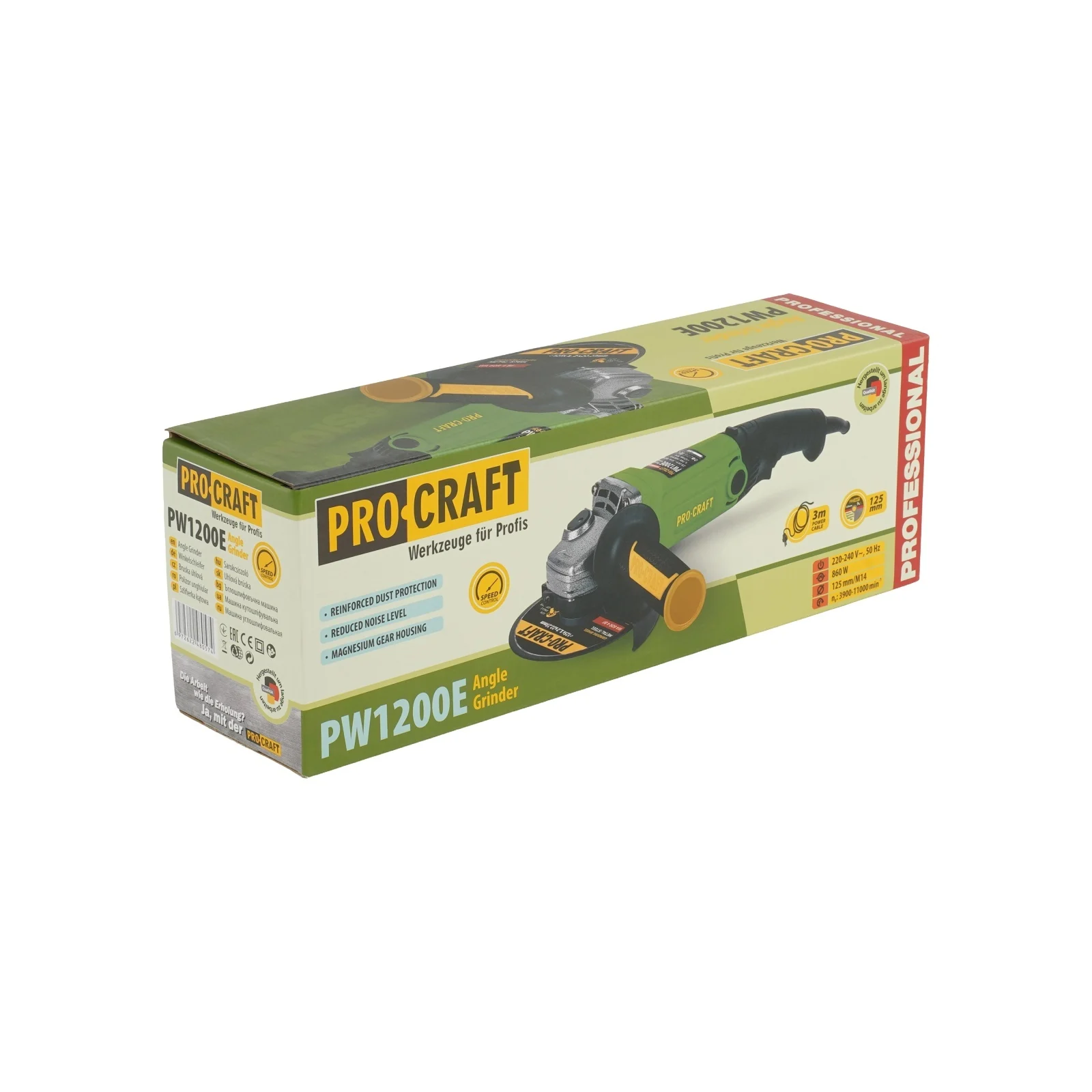 Flex Polizor Unghiular cu Variator ProCraft PW1200E 860W, 125 mm, 11000 RPM [6]