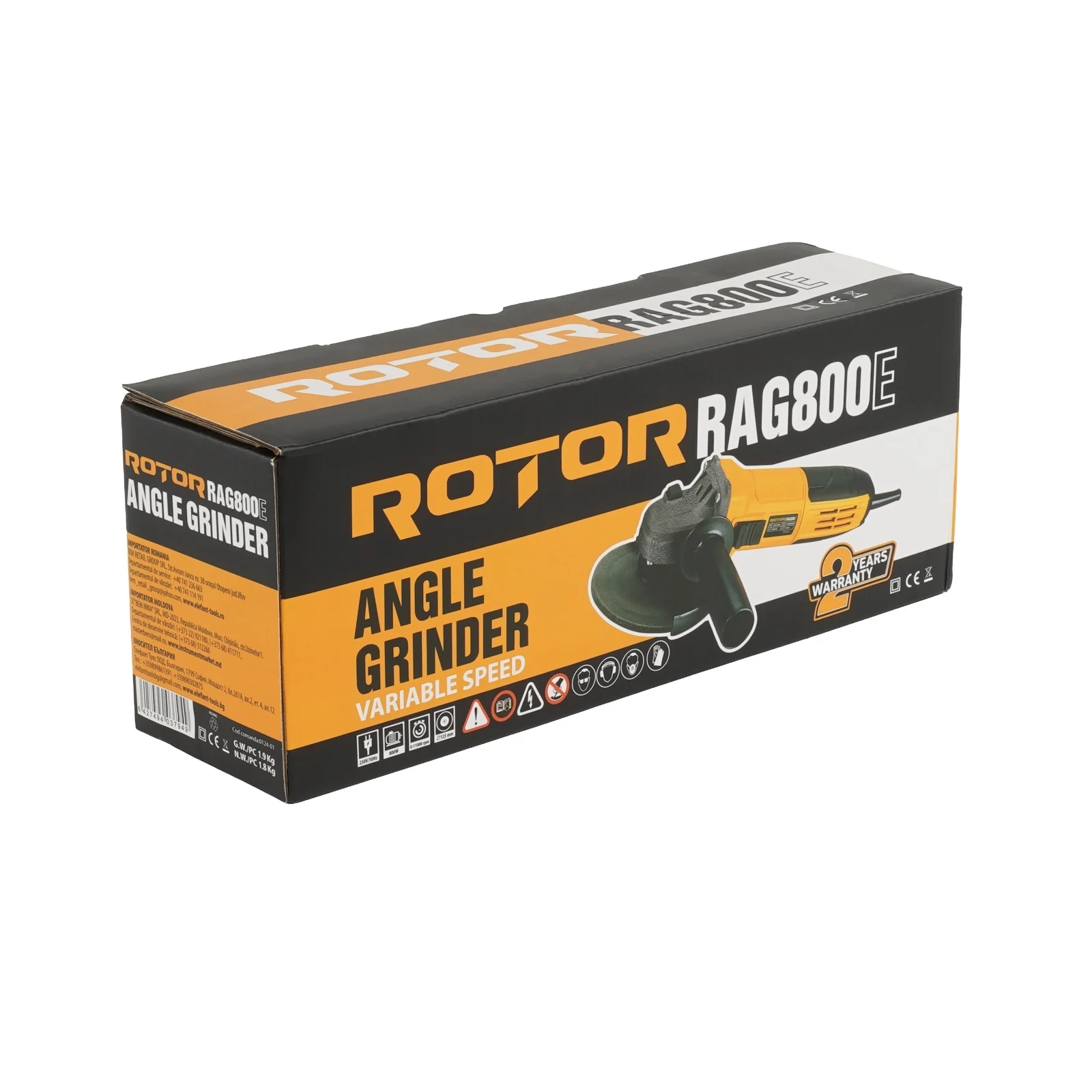 Flex Polizor Unghiular cu Variator ROTOR RAG800E, 800W, 125 mm, 3000-11000 RPM [5]