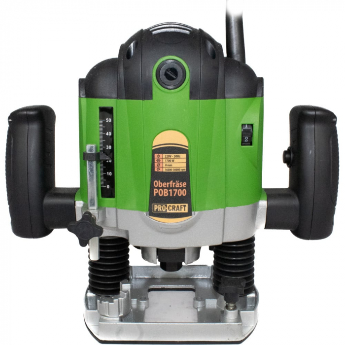 Freza pentru lemn PROCRAFT POB1700,1700 W, 16000-30000 rpm, 50 mm cu set 12 freze pentru lemn [4]