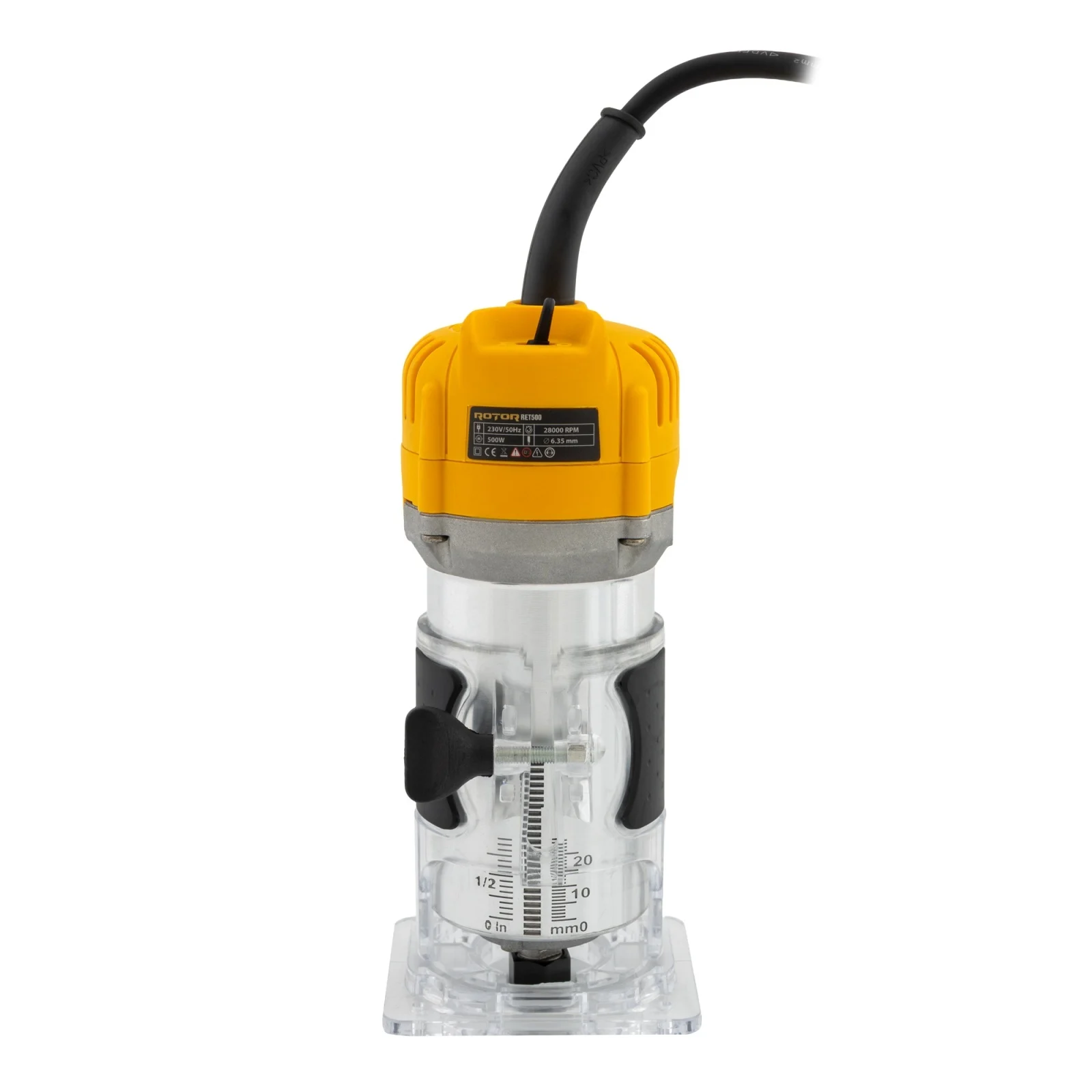 Freza pentru Lemn ROTOR RET500, 500W, 28000 RPM, Mandrina 6.35 mm [2]