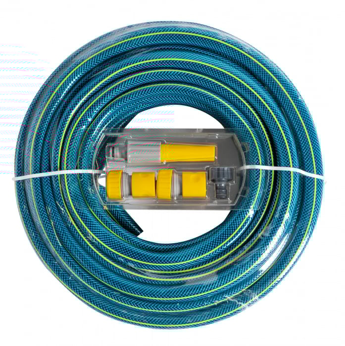 Furtun de Grădină cu Set Duze, Bluebos Plus, 3/4", 20m, UE, Micul Fermier GF-2123 [4]