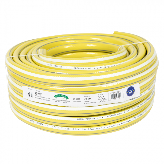 Furtun de Grădină Premium, 3/4", 30m, 4 Straturi, Micul Fermier GF-2585 [3]