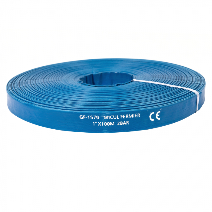 Furtunul apa refulare Flat PVC, 1", 100m, Micul Fermier GF-1570 [2]