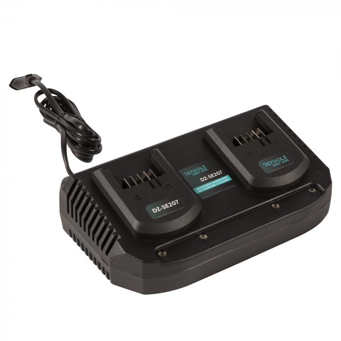 Incarcator acumulatori 2 sloturi, 18V, incarcare 3.5Ah/ora, Detoolz DZ-SE207 [3]