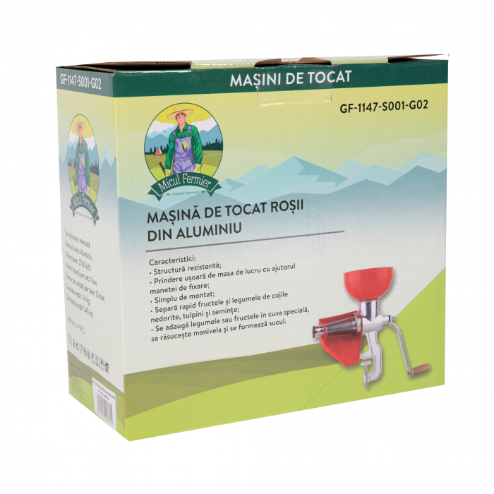 Masina aluminiu pentru tocat rosii, Micul Fermier GF-1147-S001-G02 [2]