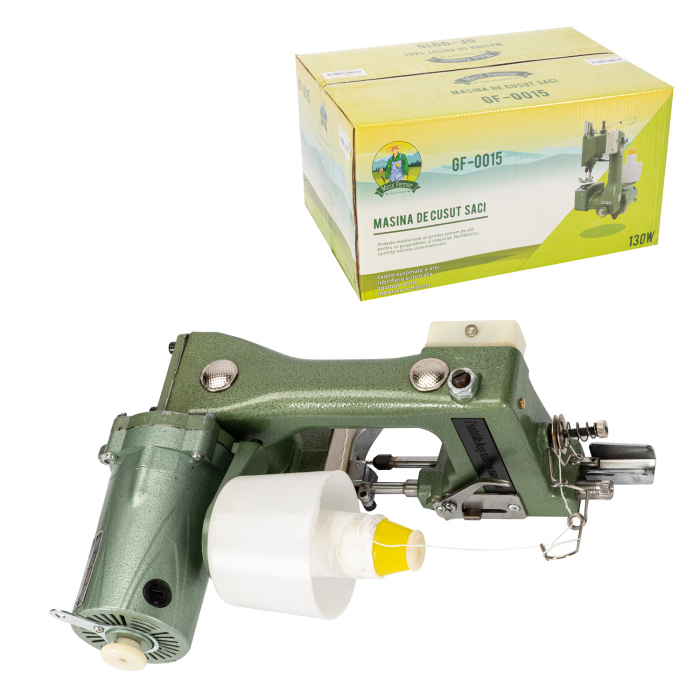 Masina de cusut saci 130W, 220V, aluminiu, Micul Fermier GF-0015 [2]