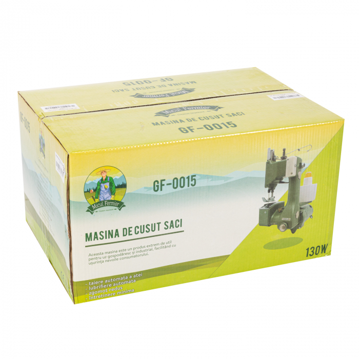 Masina de cusut saci 130W, 220V, aluminiu, Micul Fermier GF-0015 [3]