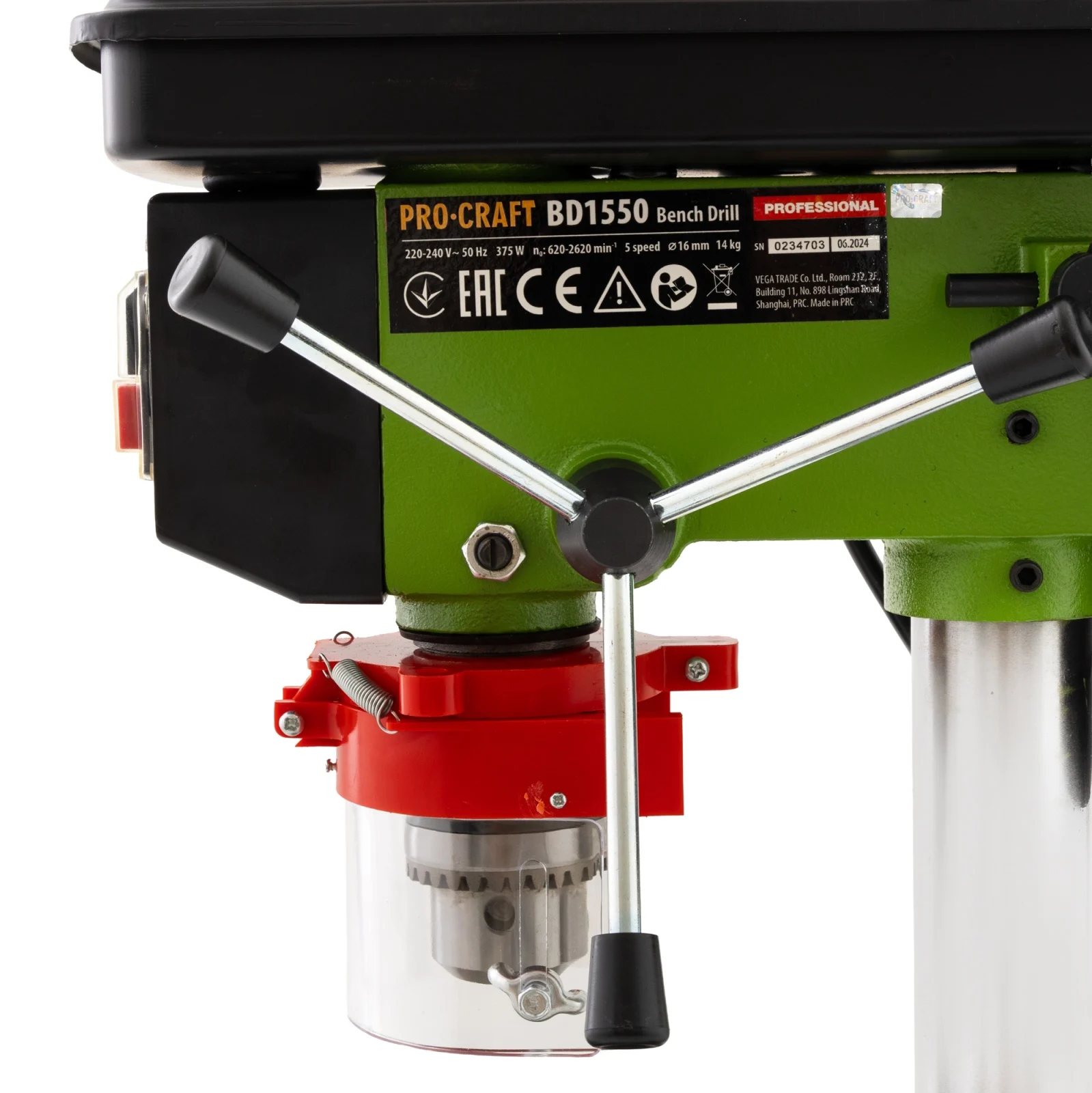 Masina de gaurit cu coloana ProCraft BD1550 | Bormasina de banc 375W [4]